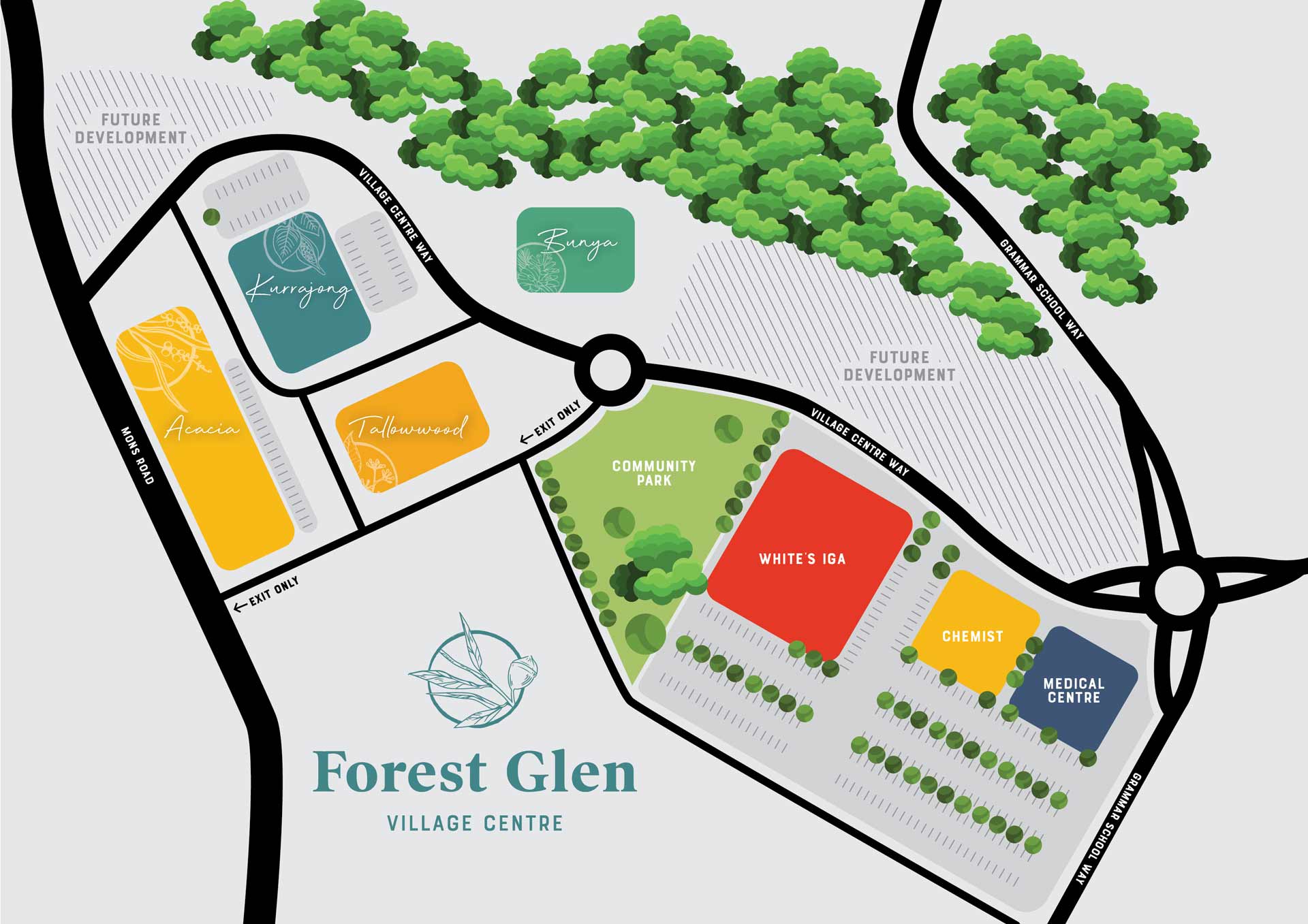 Map of Forest Glen Village Centre
