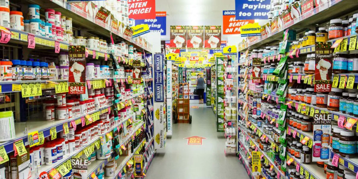 Chemist Warehouse aisle